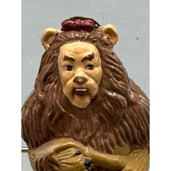 Vintage Wind-Up Tin Lion Toy With Brown Mane & Movable Parts wizard of OZ READ - Picture 2 of 13